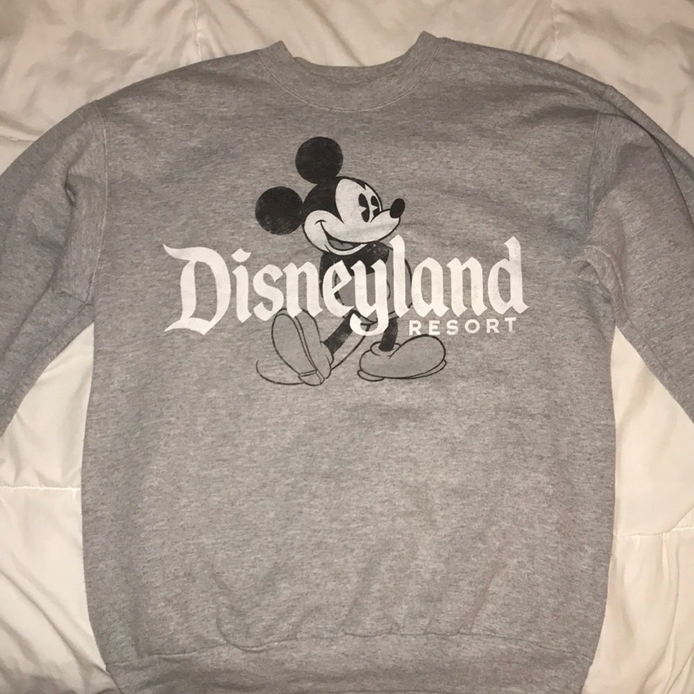 Grey Micky mouse crew neck